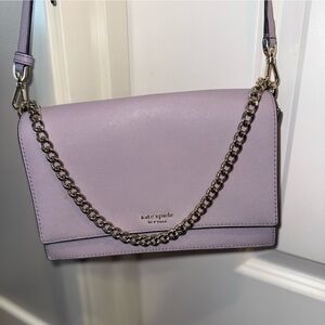 Kate Spade Purple Crossbody Bag with Chain Strap
